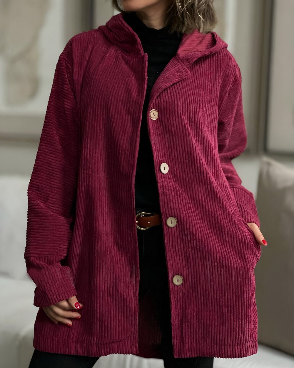 Cordia | Giacca con Cappuccio Confortevole da Donna