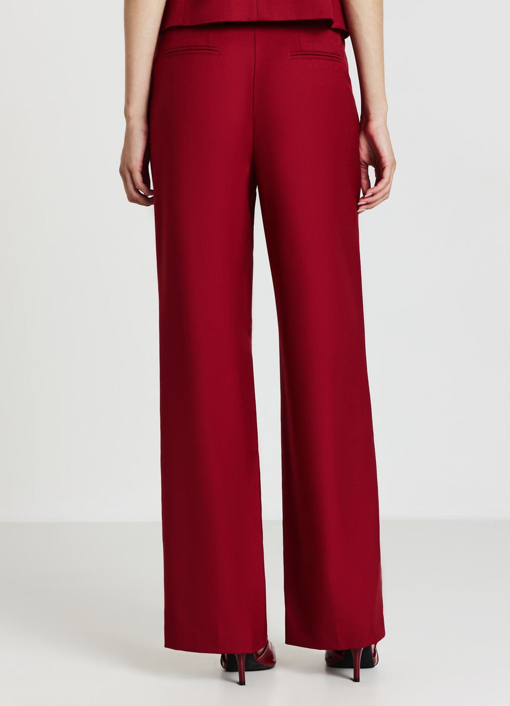 Pantaloni palazzo con pince