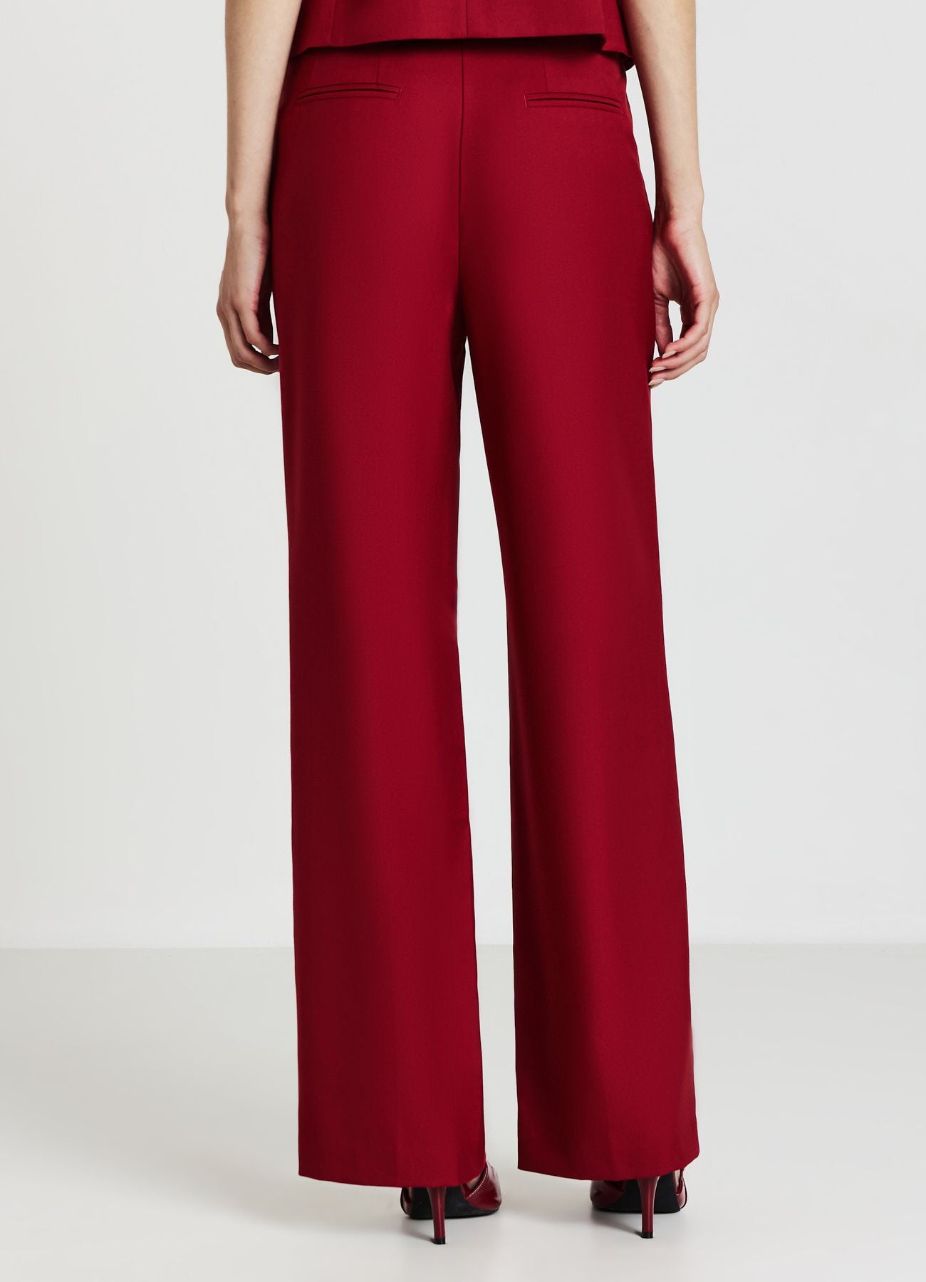 Pantaloni palazzo con pince