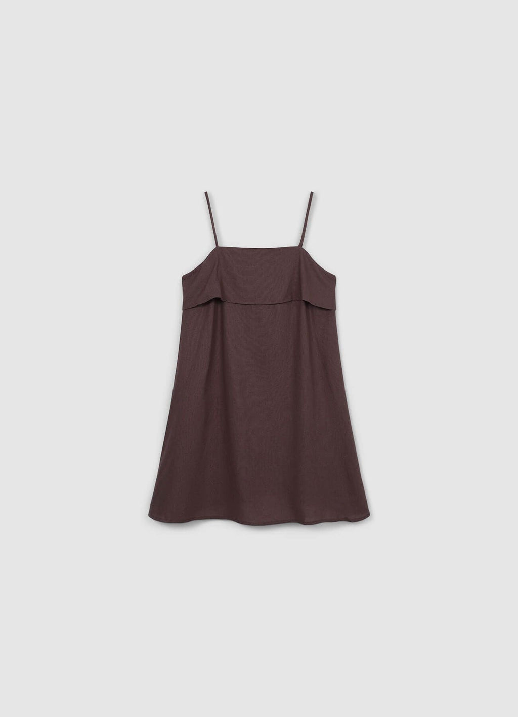 Vestito corto misto lino
