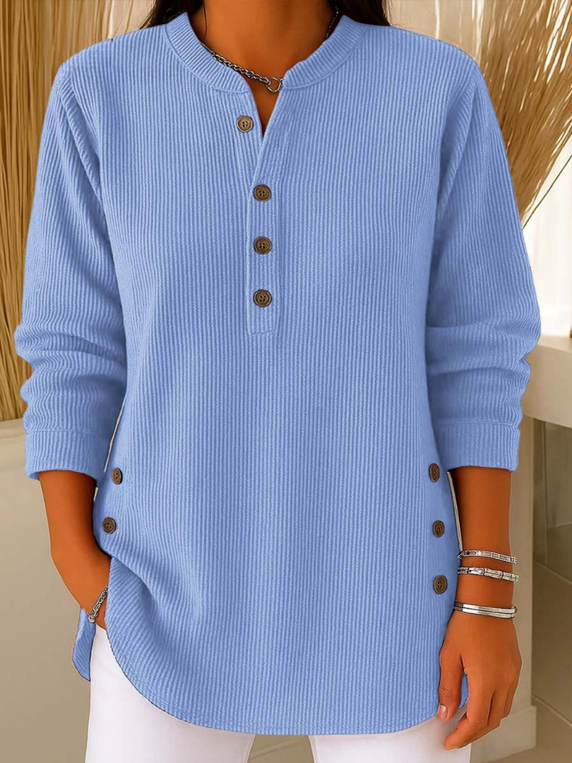 Vincenzina | Tunica Henley con Bottoni