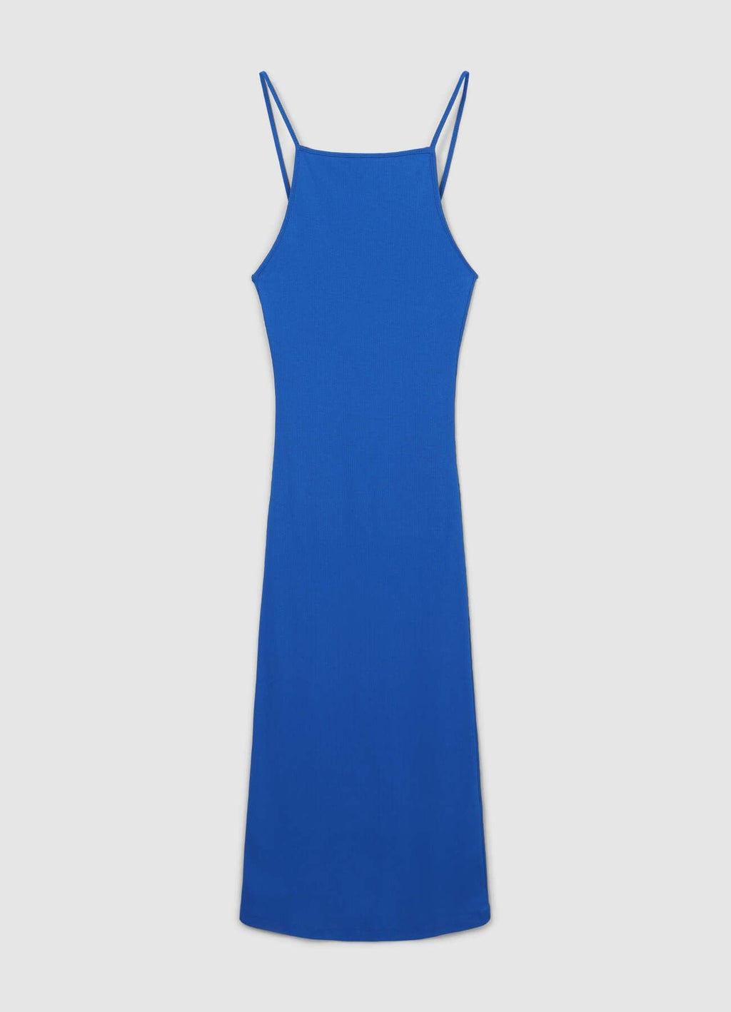 Vestito lungo a costina