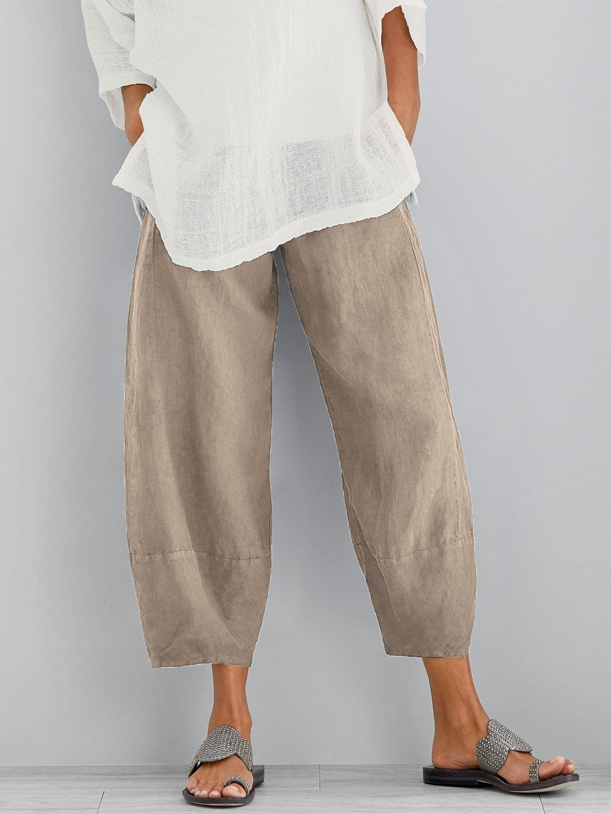 Martina  MILANO | PANTALONI CROP IN COTONE PER DONNE