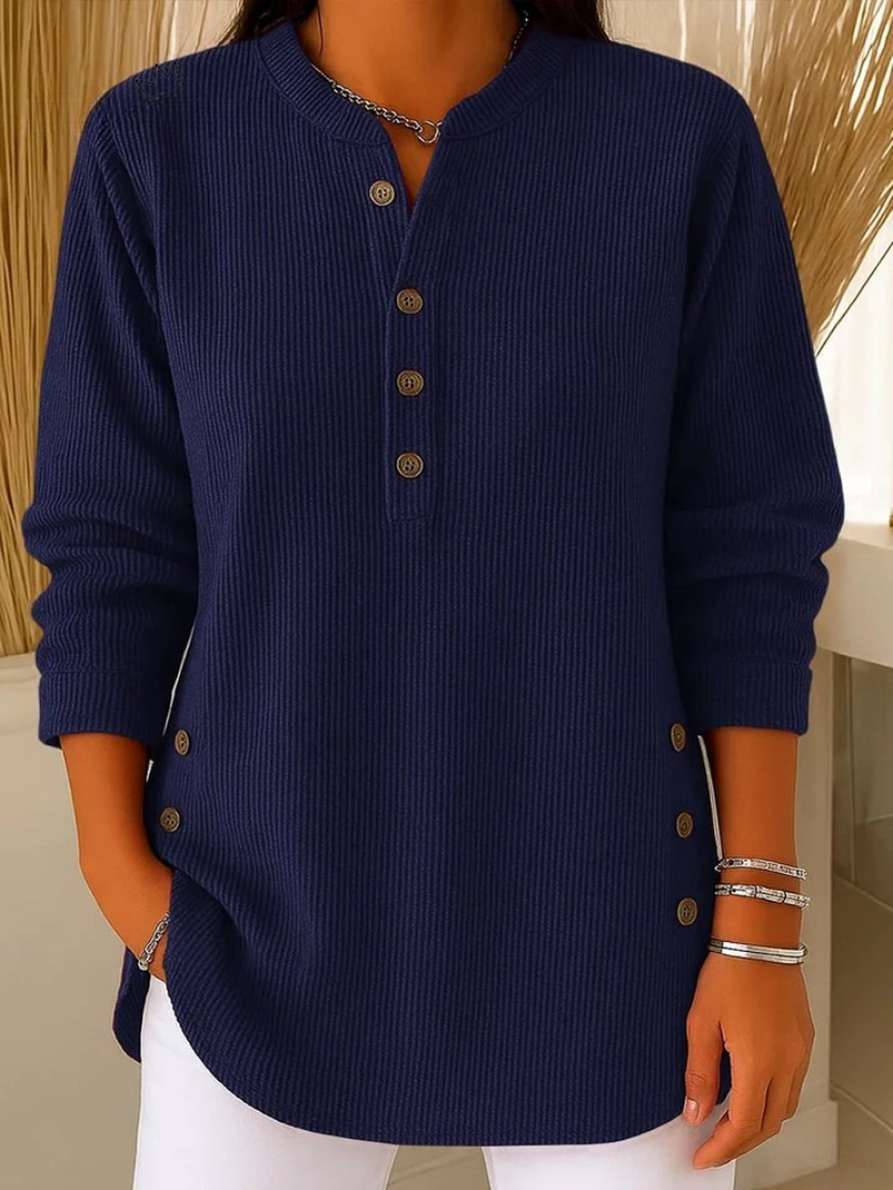 Vincenzina | Tunica Henley con Bottoni