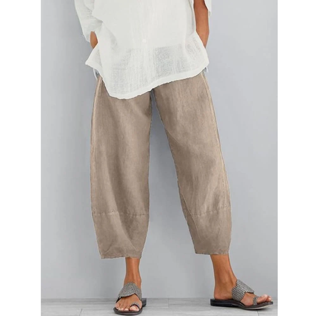 Elena | Pantaloni in Lino Eleganti e Confortevoli