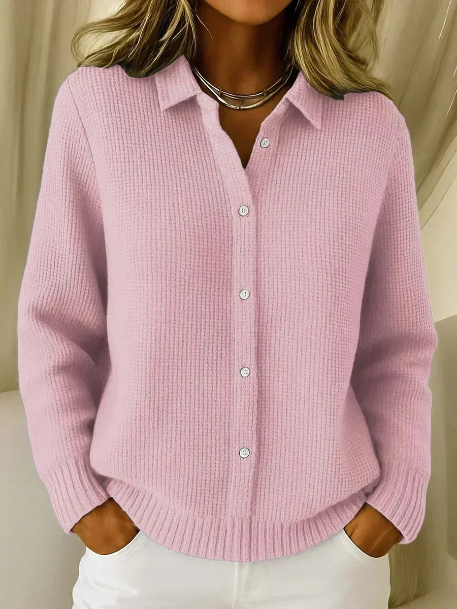 Romana | Cardigan in Maglia Testurizzata con Bottoni