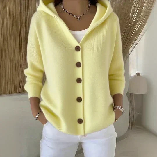 Concettina | Cardigan in Maglia con Cappuccio
