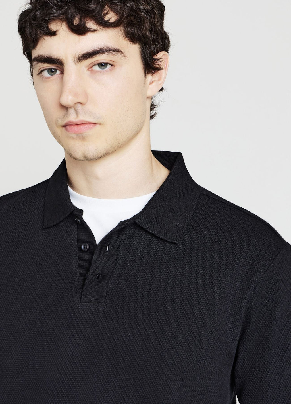 T-shirt polo 3 bottoni