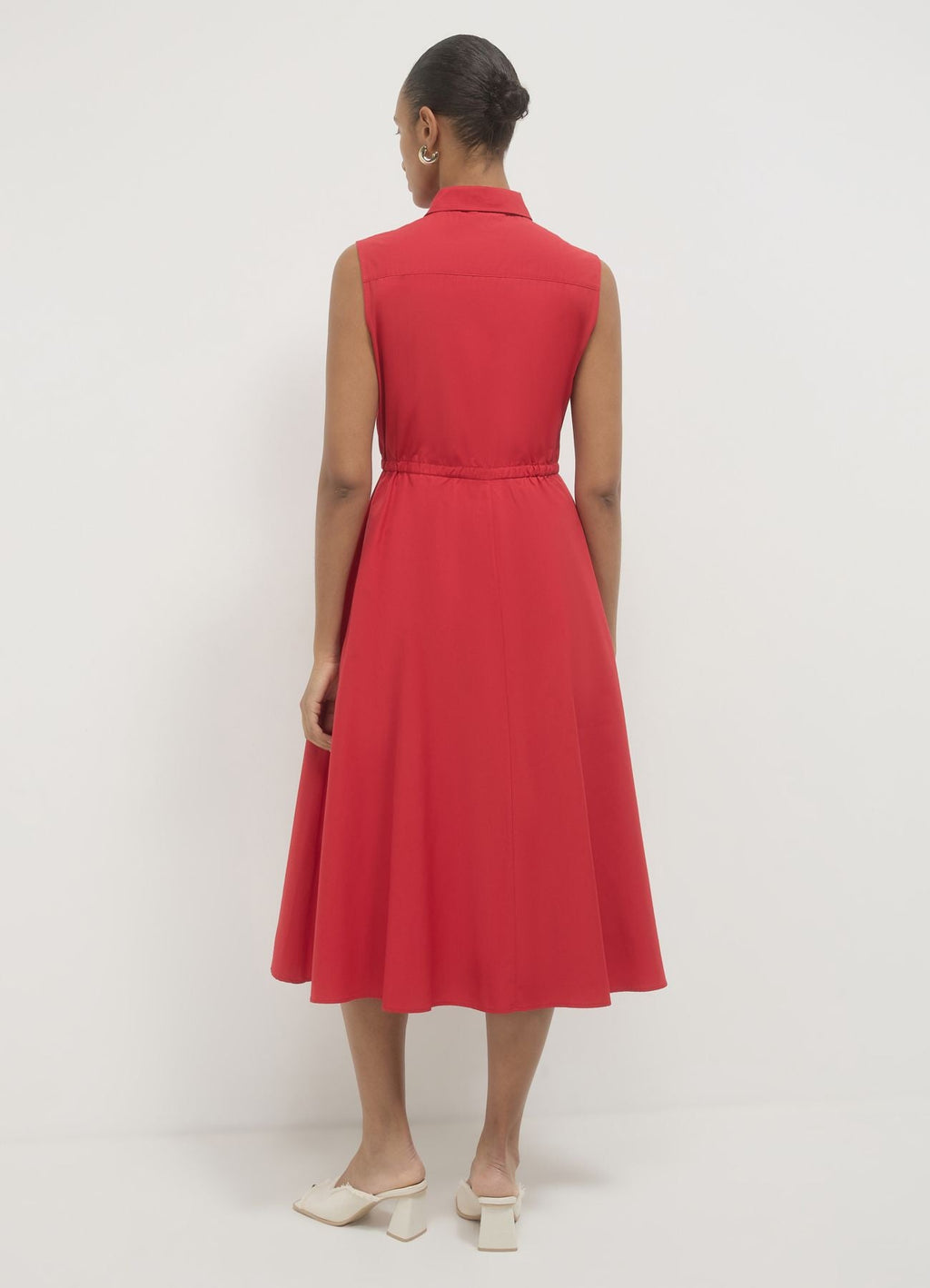 Vestito lungo smanicato