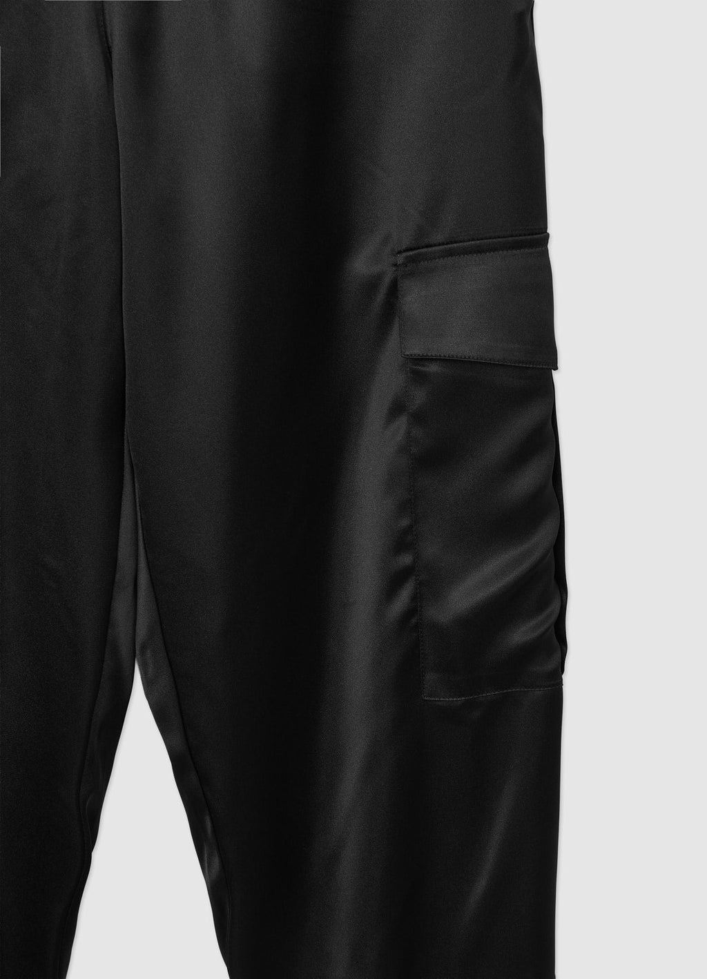 Pantaloni cargo similsatin