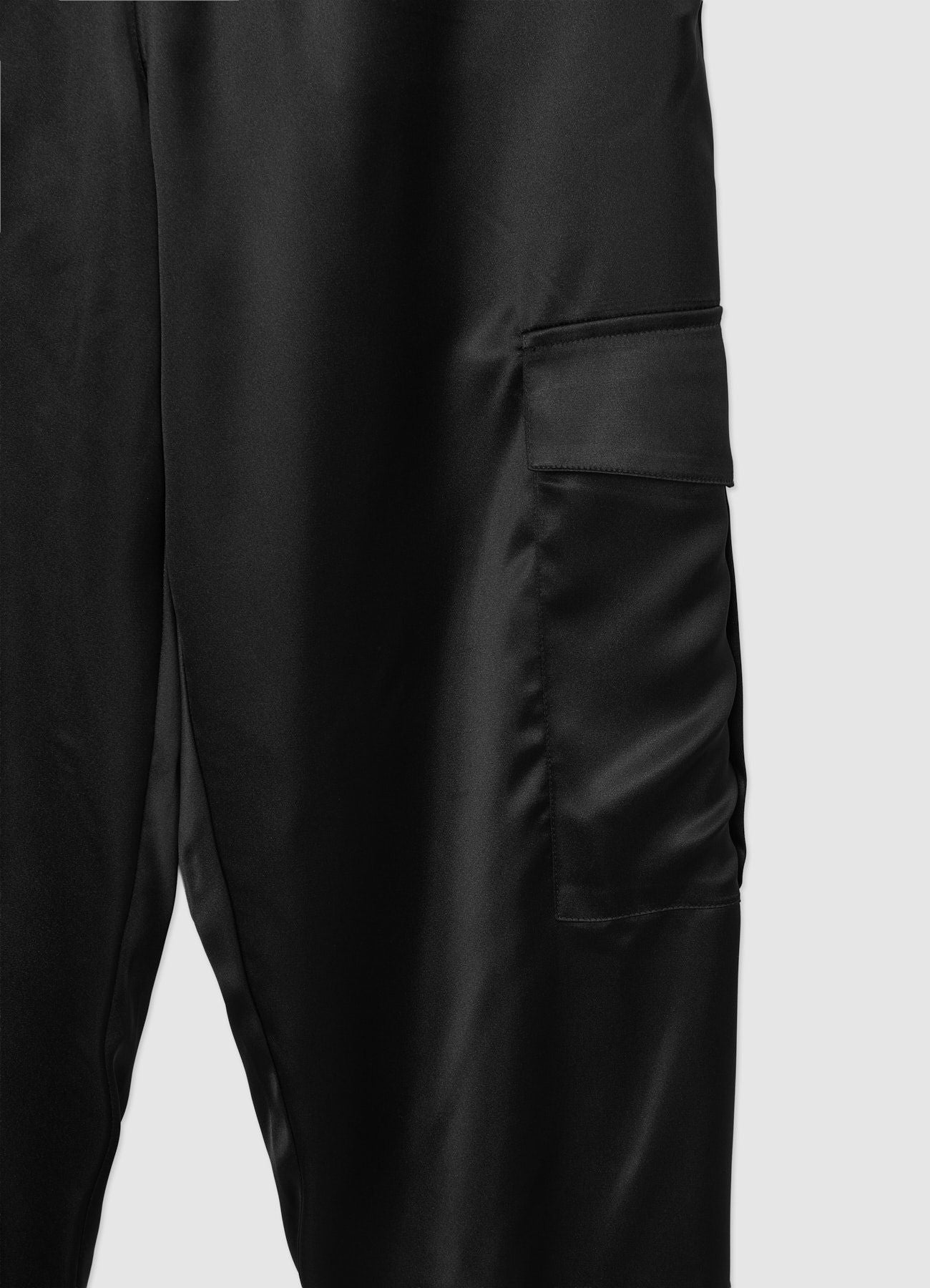 Pantaloni cargo similsatin