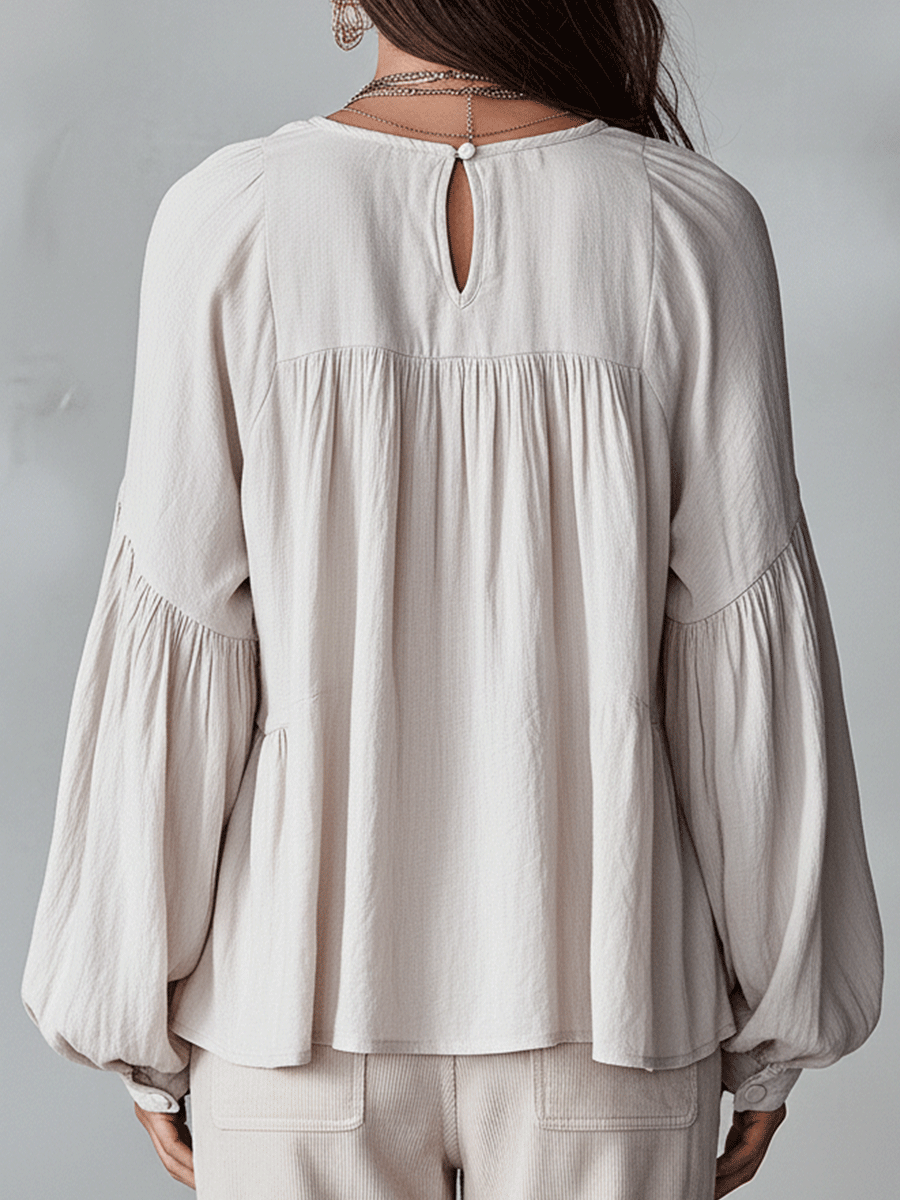 Camicetta bohemiana leggera ispirata al vintage