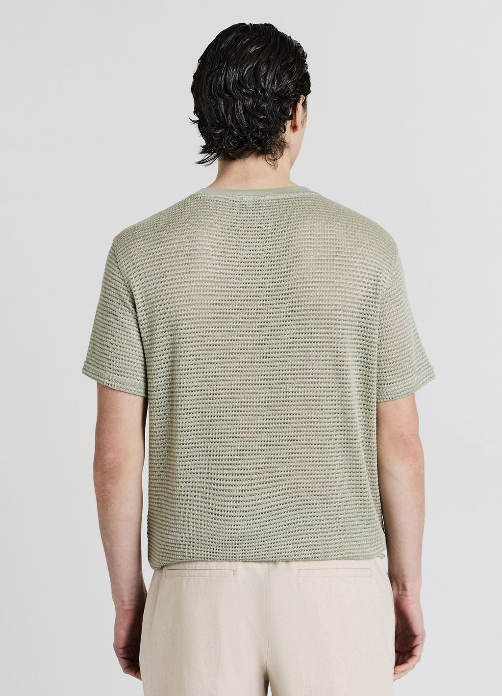 T-shirt tessuto lavorato