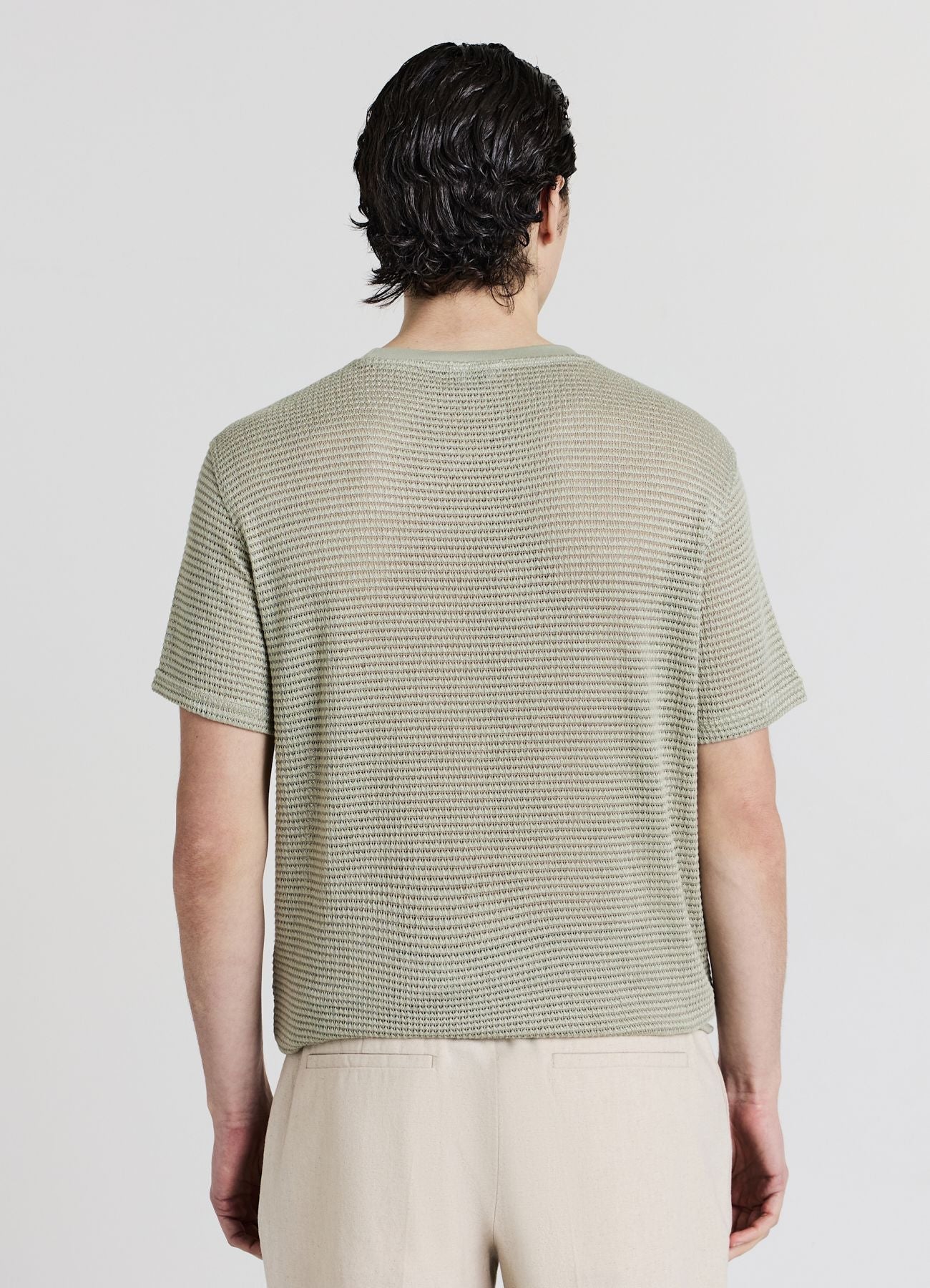 T-shirt tessuto lavorato
