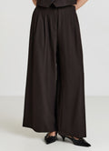Pantaloni crop wide spinato
