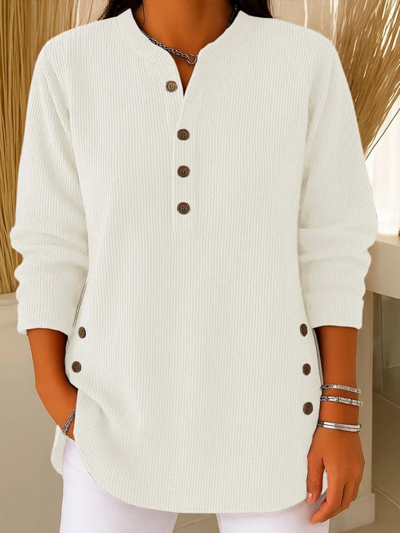 Vincenzina | Tunica Henley con Bottoni