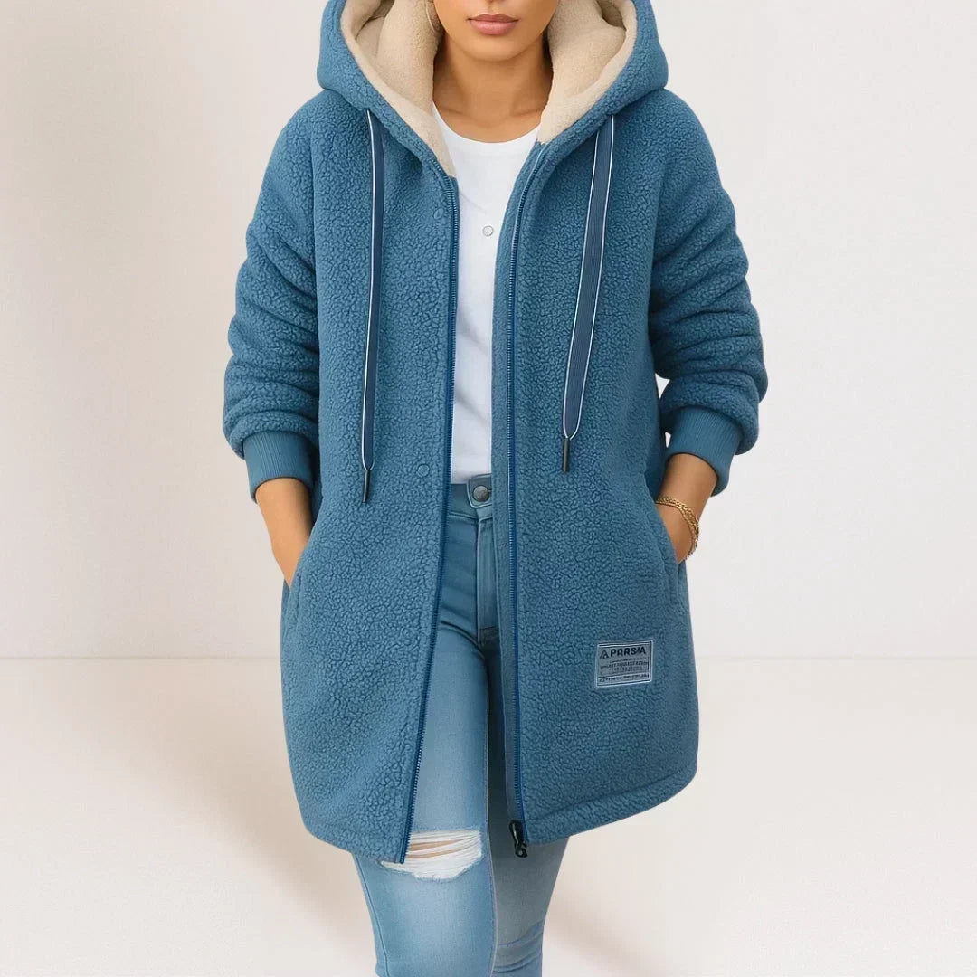 BELLUCCI MILANO | GIACCA FLEECE LUNGA CON CAPPUCCIO PER DONNE