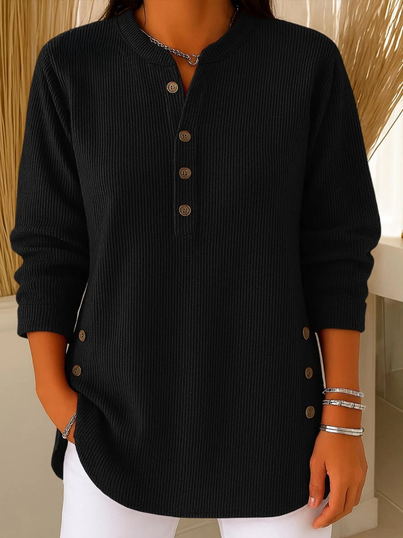 Vincenzina | Tunica Henley con Bottoni
