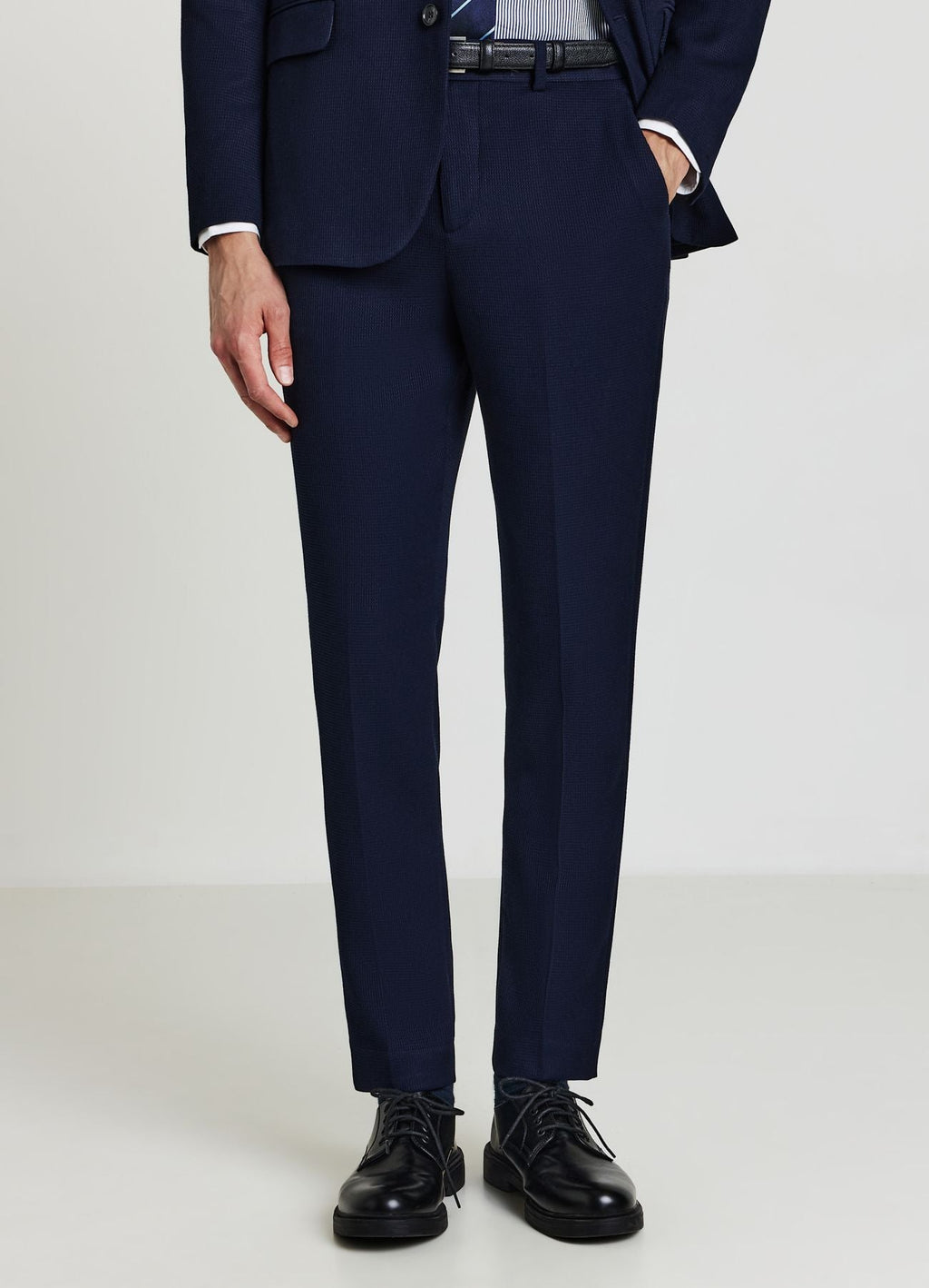 Pantaloni tessuto operato