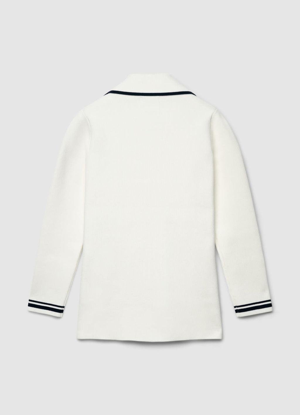 Cardigan doppiopetto con profili a contrasto