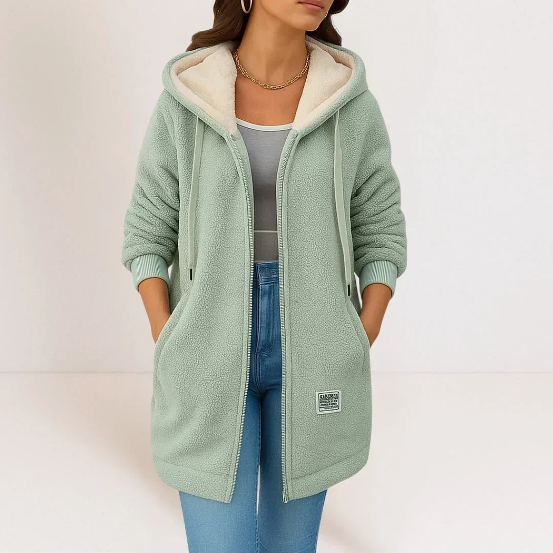 BELLUCCI MILANO | GIACCA FLEECE LUNGA CON CAPPUCCIO PER DONNE