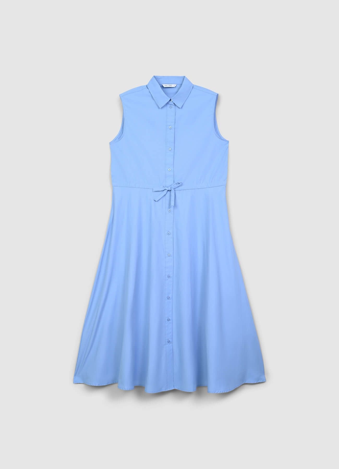 Vestito lungo smanicato