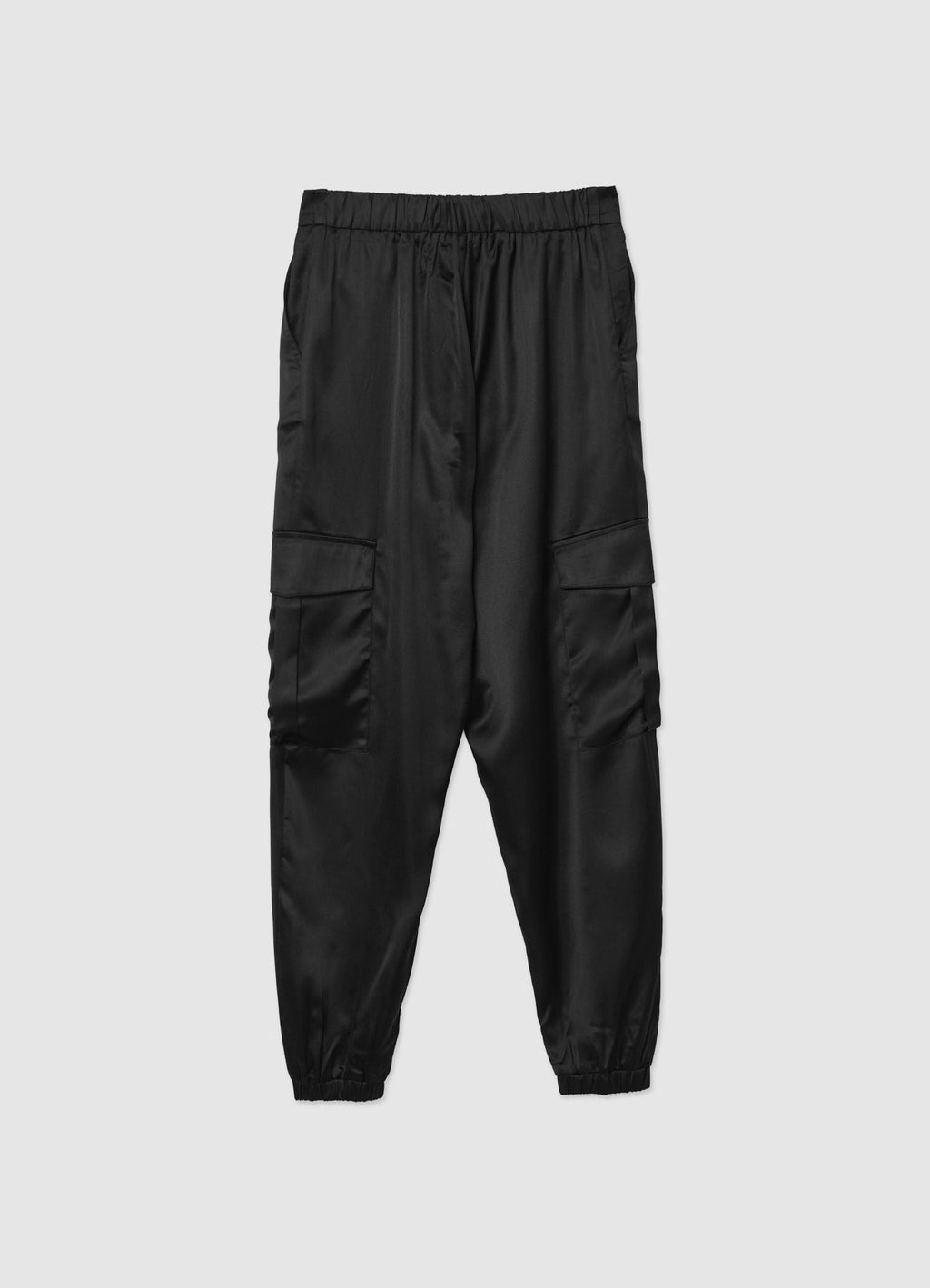 Pantaloni cargo similsatin