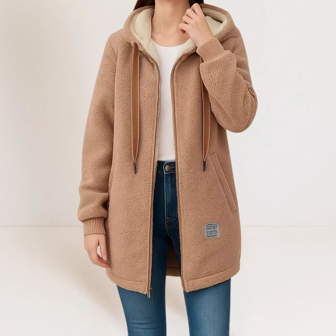 BELLUCCI MILANO | GIACCA FLEECE LUNGA CON CAPPUCCIO PER DONNE
