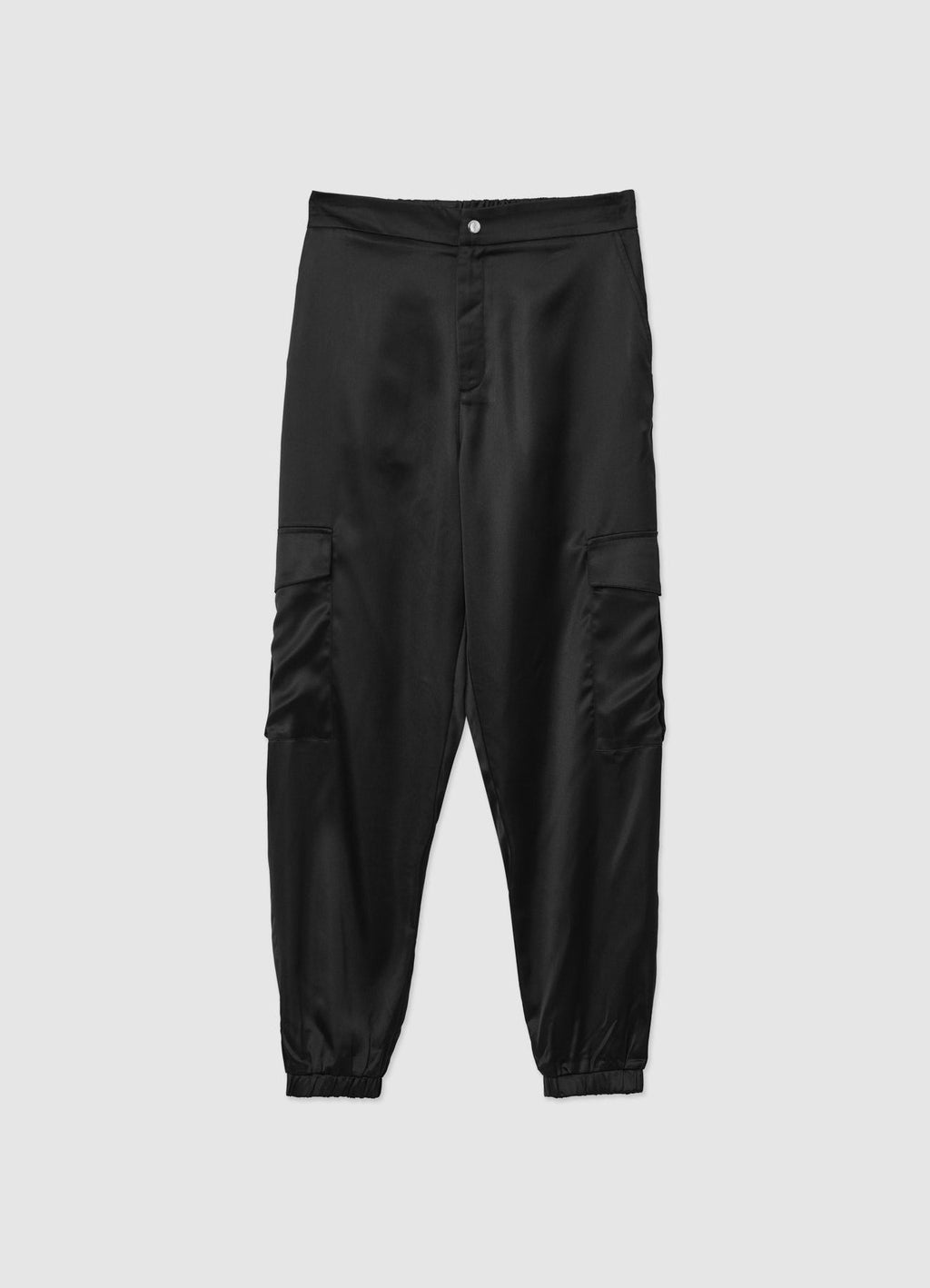 Pantaloni cargo similsatin