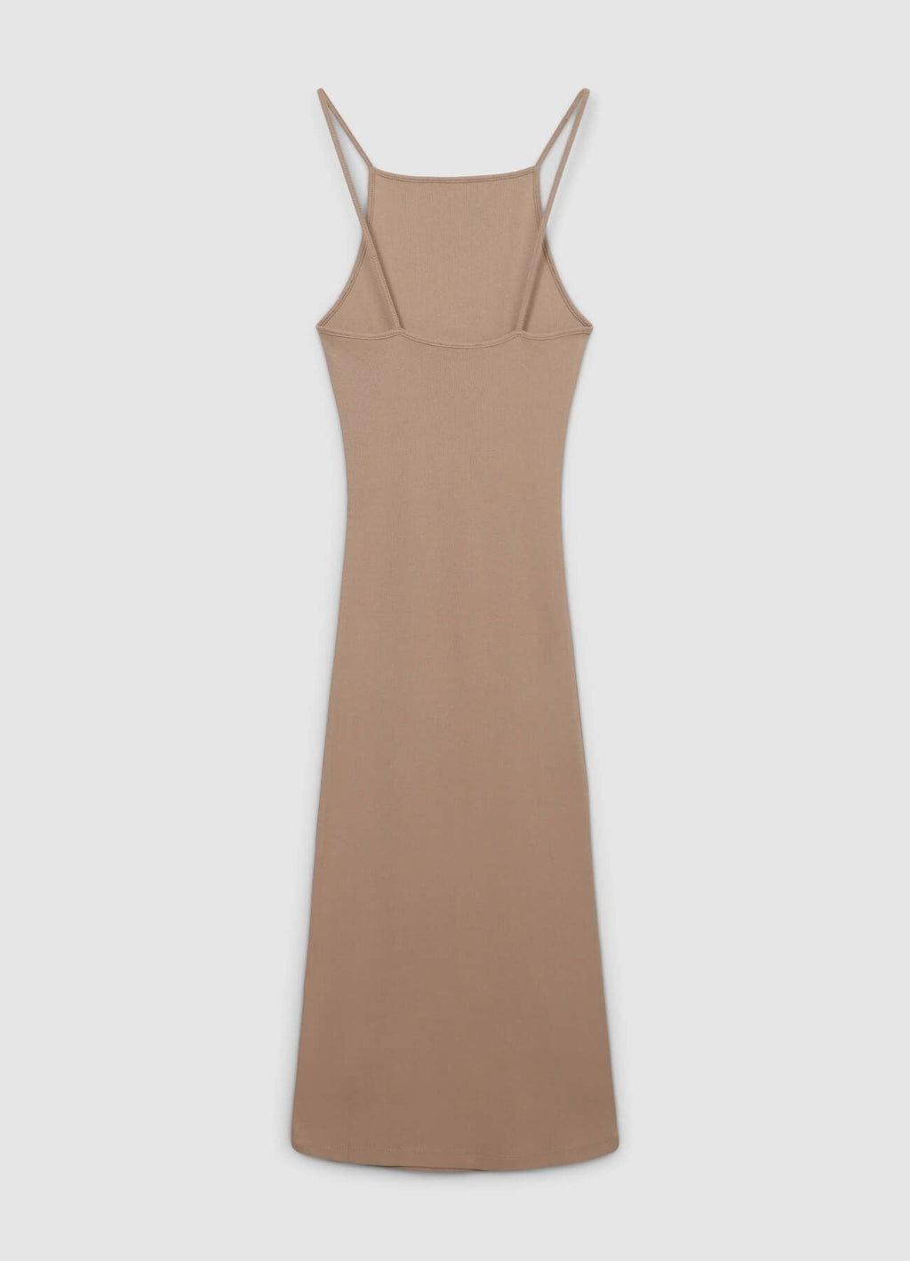 Vestito lungo a costina