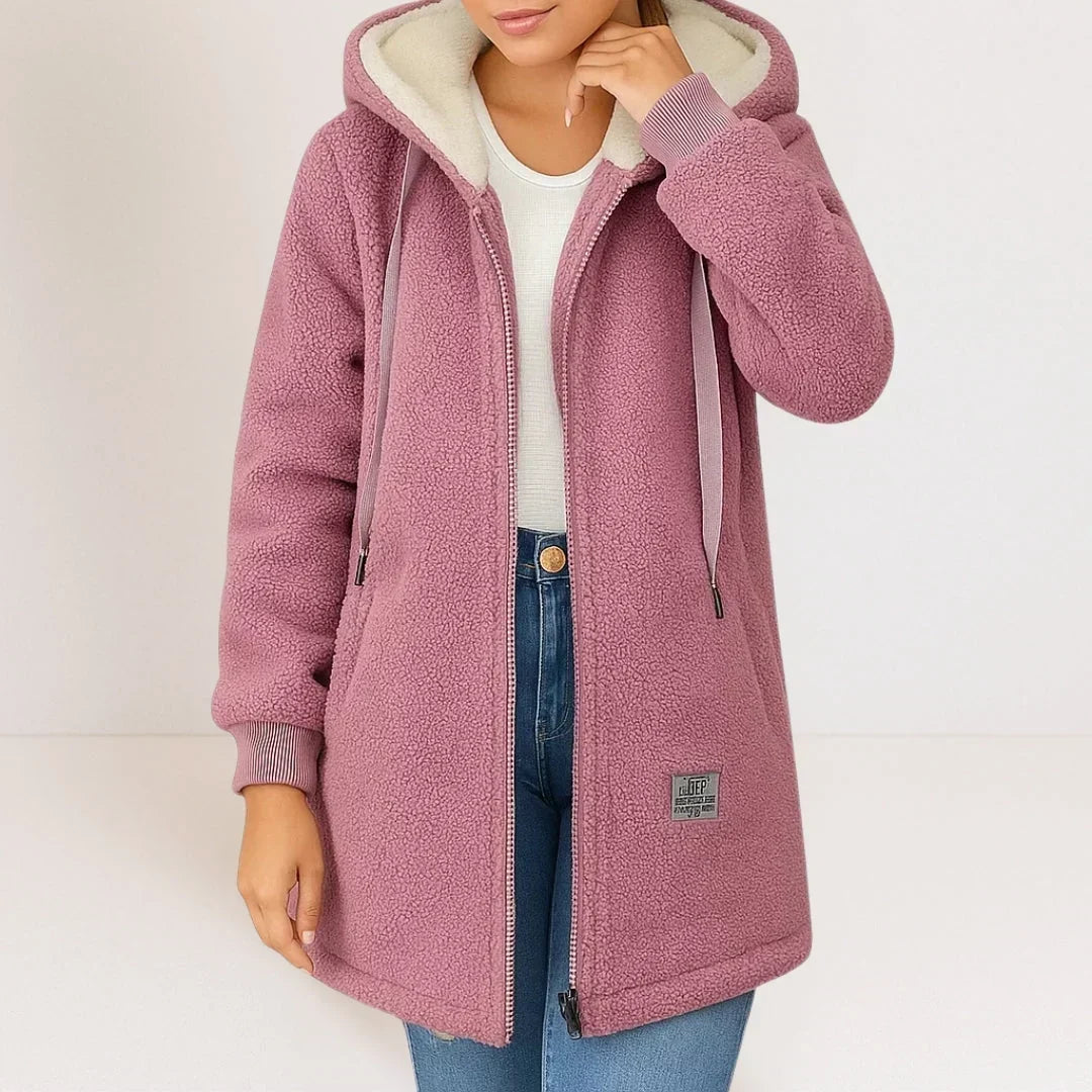 BELLUCCI MILANO | GIACCA FLEECE LUNGA CON CAPPUCCIO PER DONNE