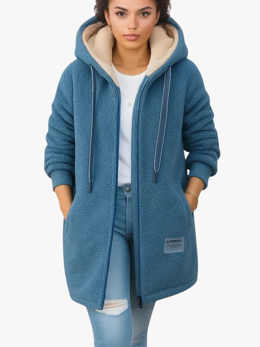 BELLUCCI MILANO | GIACCA FLEECE LUNGA CON CAPPUCCIO PER DONNE
