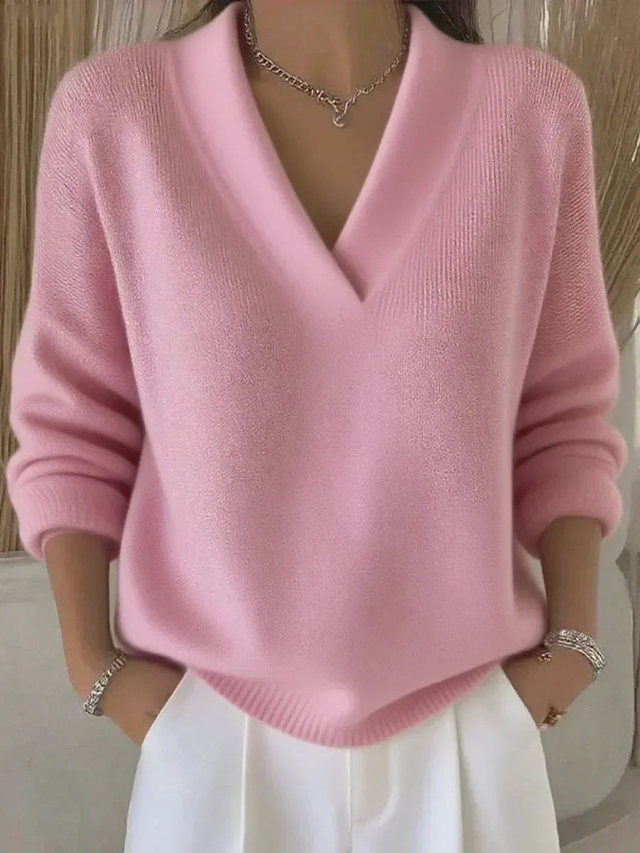 Modesta | Maglione Ampio con Scollo a V