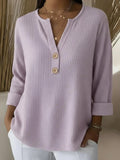 Amabile | Maglia Henley Goffrata con Bottoni
