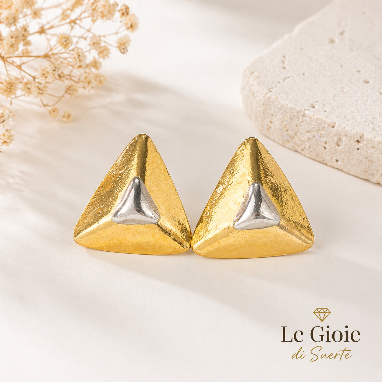 Orecchini Pyramid Gold