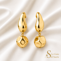 Orecchini Golden Geo Drop
