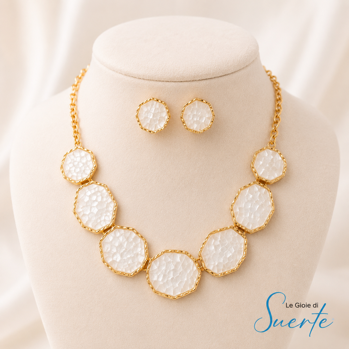 Set Parure White Mosaic