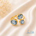 Anello Tris Azzurro Celeste ✨