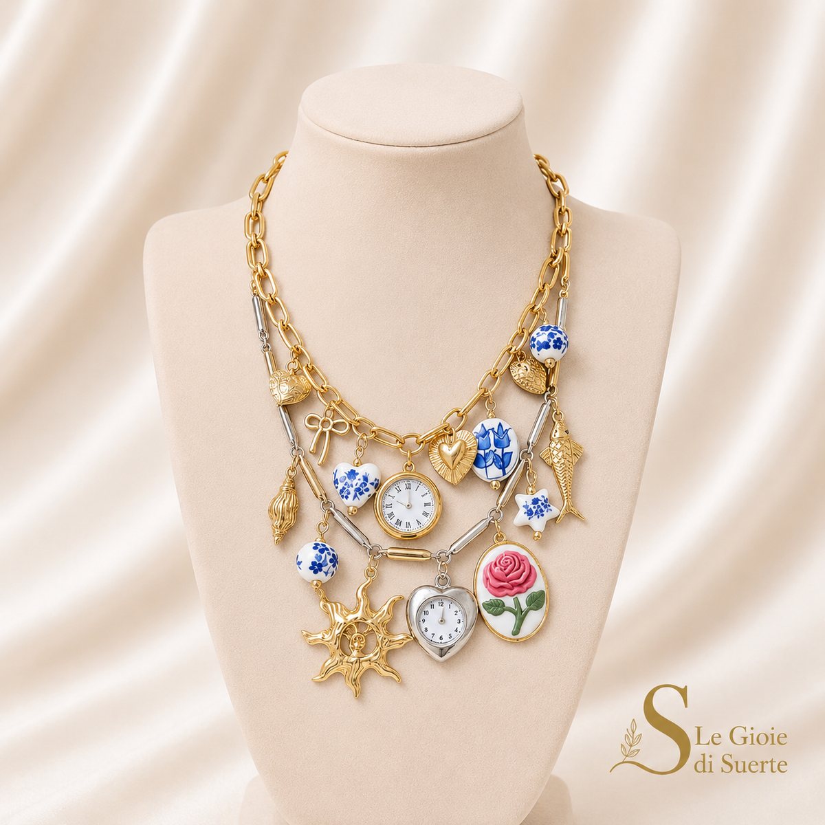 Collana Charms Portofino Vintage