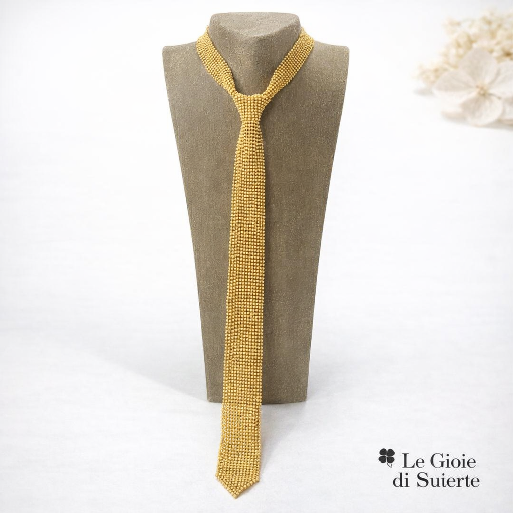 Collana Cravatta Gold Chic