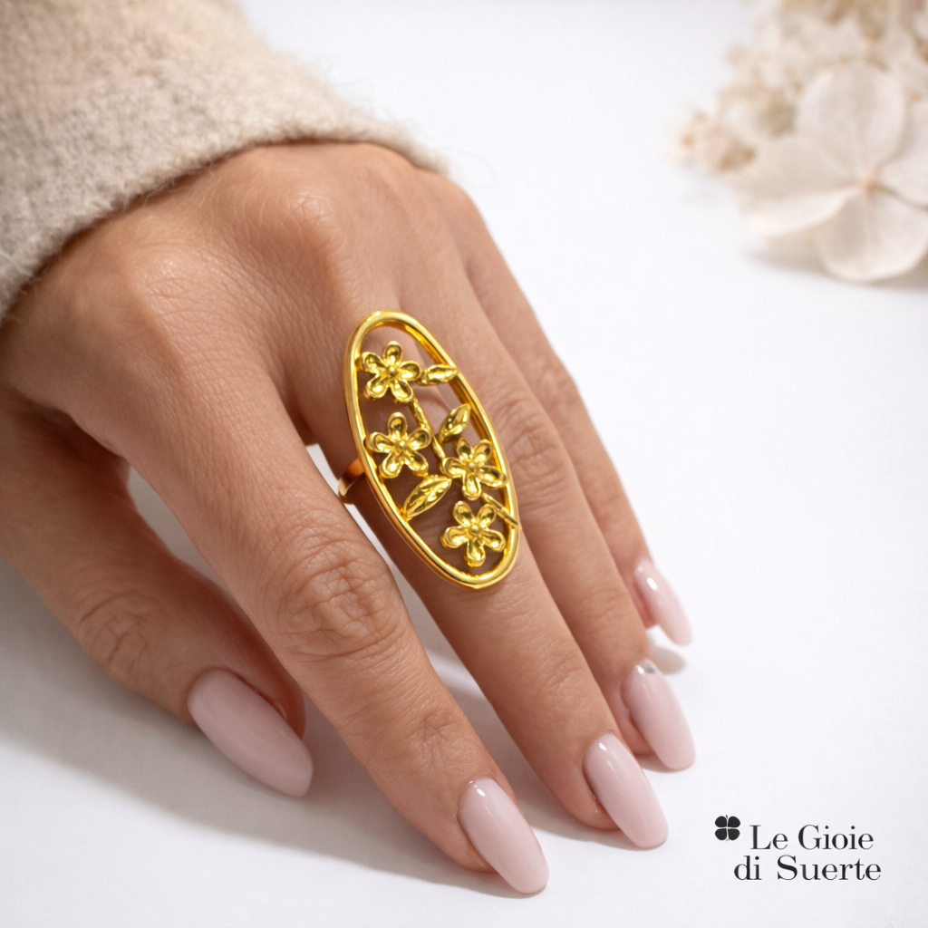 Anello Fiora Gold Allungato