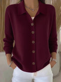 Graziana | Cardigan in Maglia con Collo e Bottoni