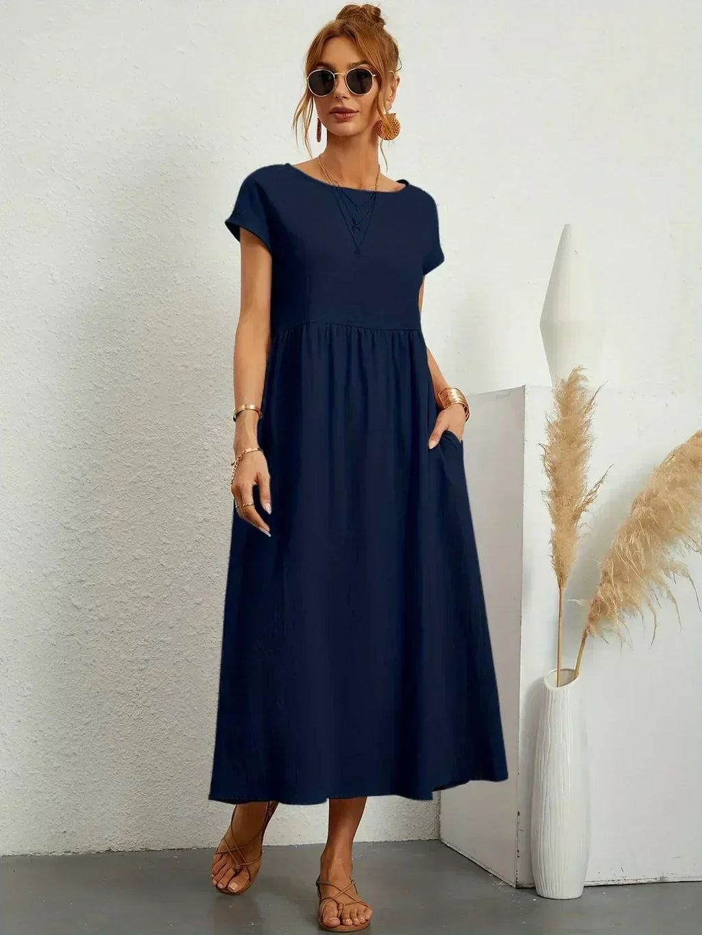 Gabrielle - Abito Midi di Eleganza Senza Tempo
