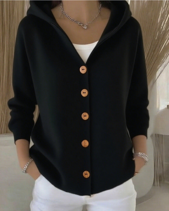 Concettina | Cardigan in Maglia con Cappuccio