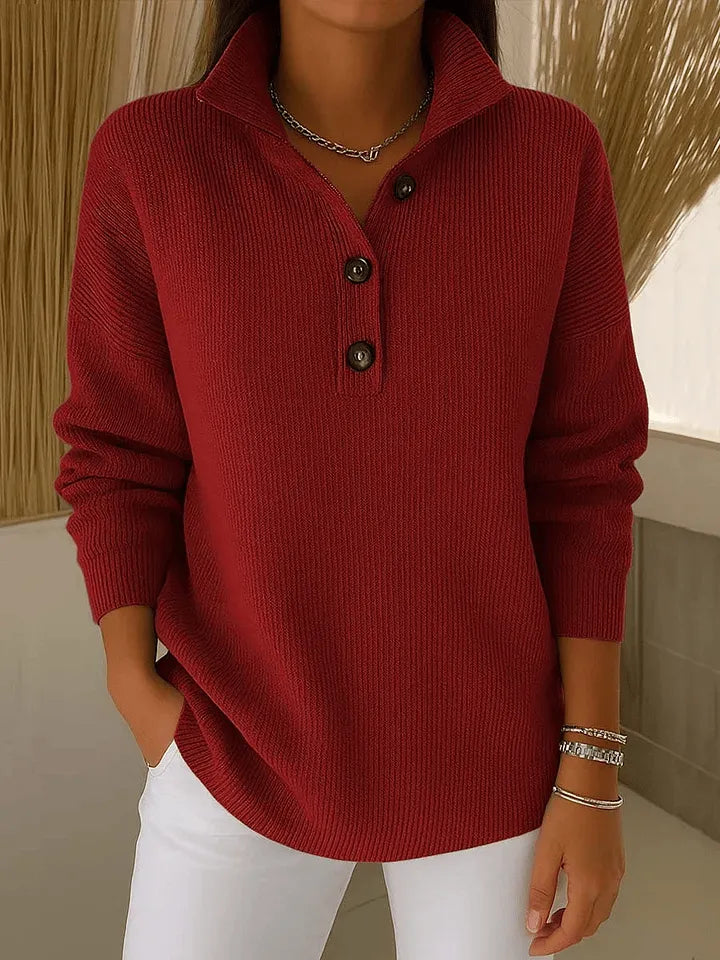 Domenica | Maglione Polo con Scollo a V