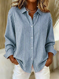 Loredana | Camicia a Righe con Bottoni