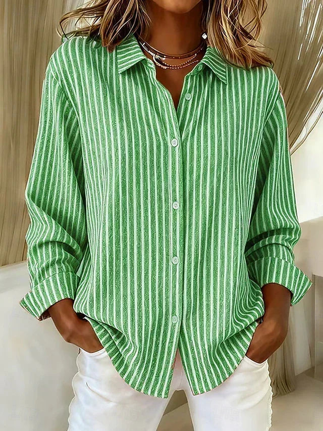 Loredana | Camicia a Righe con Bottoni