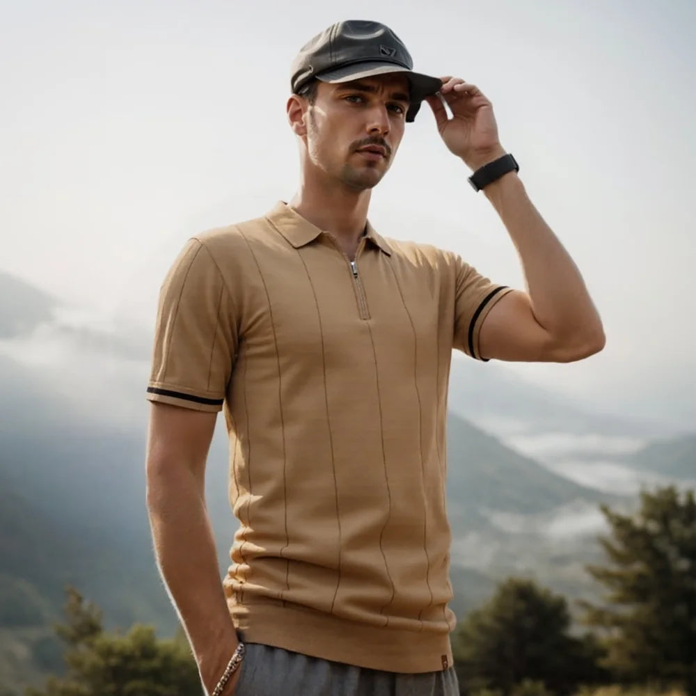 Hudson Zip Polo