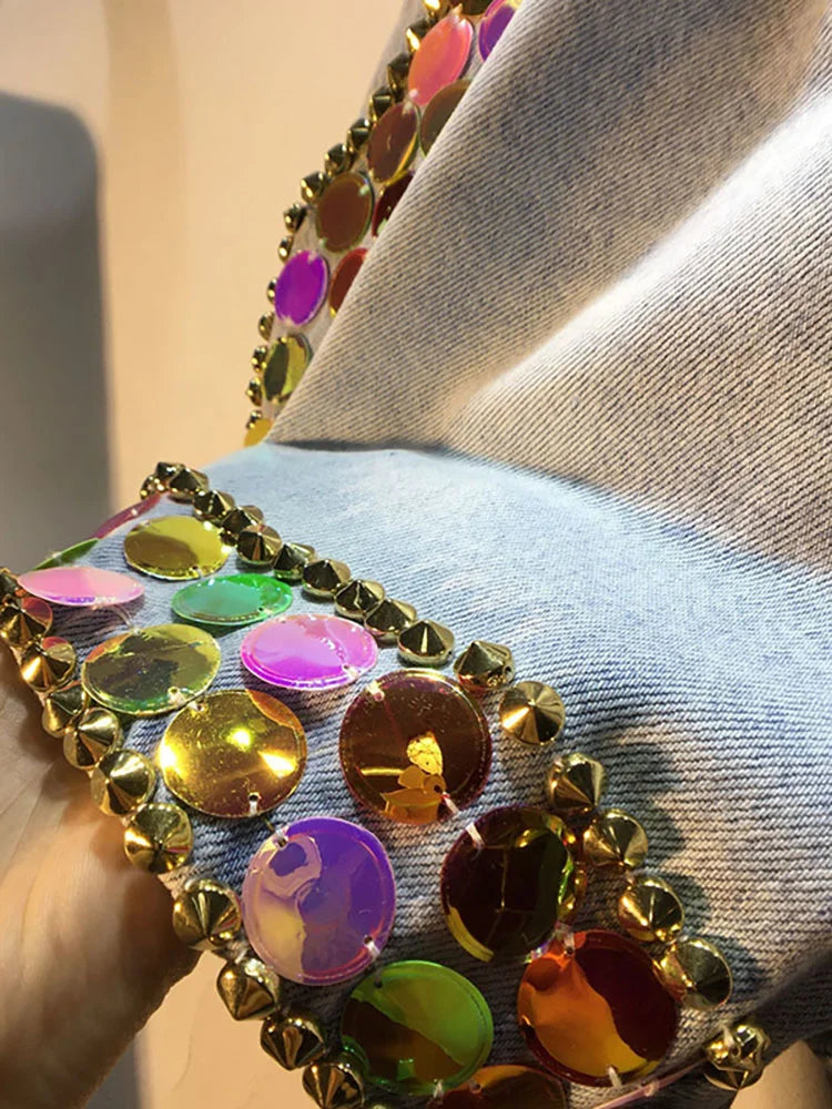 Colorful Sequined Shorts