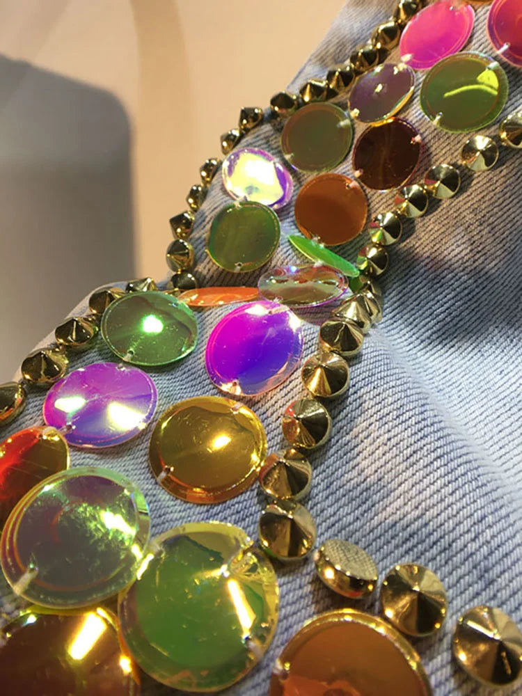 Colorful Sequined Shorts